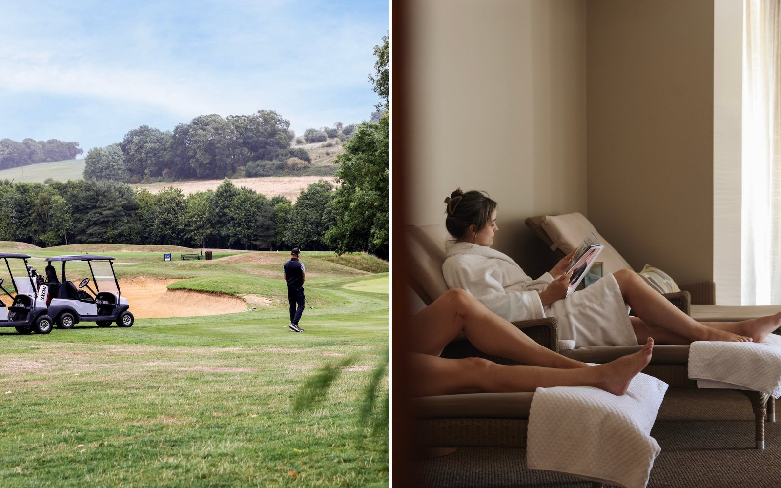Golf on the parkland course and relaxing in the spa at Donnington & Co